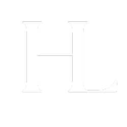 HL logo icon in white.